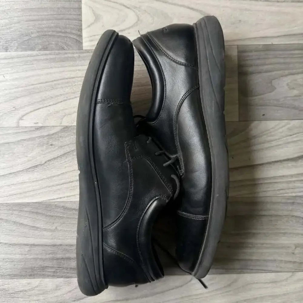 Rockport RMDECLAN-C Black Leather Oxford Dress Shoes